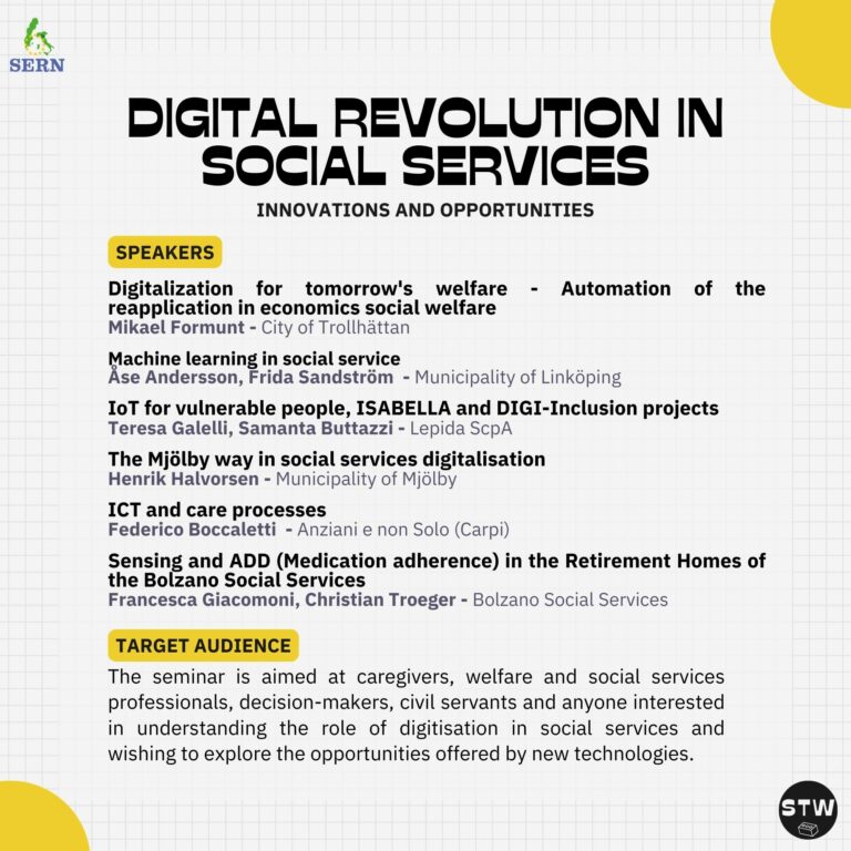 Flyer SERN stw - Digital Revolution in social services